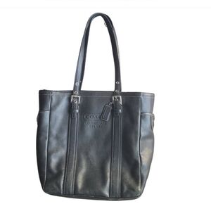 Coach Black Leather Shoulder Bag